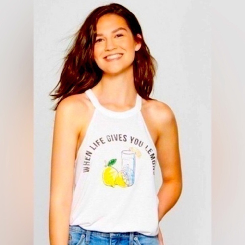 Modern Lux When Life Gives You Lemons graphic tank top